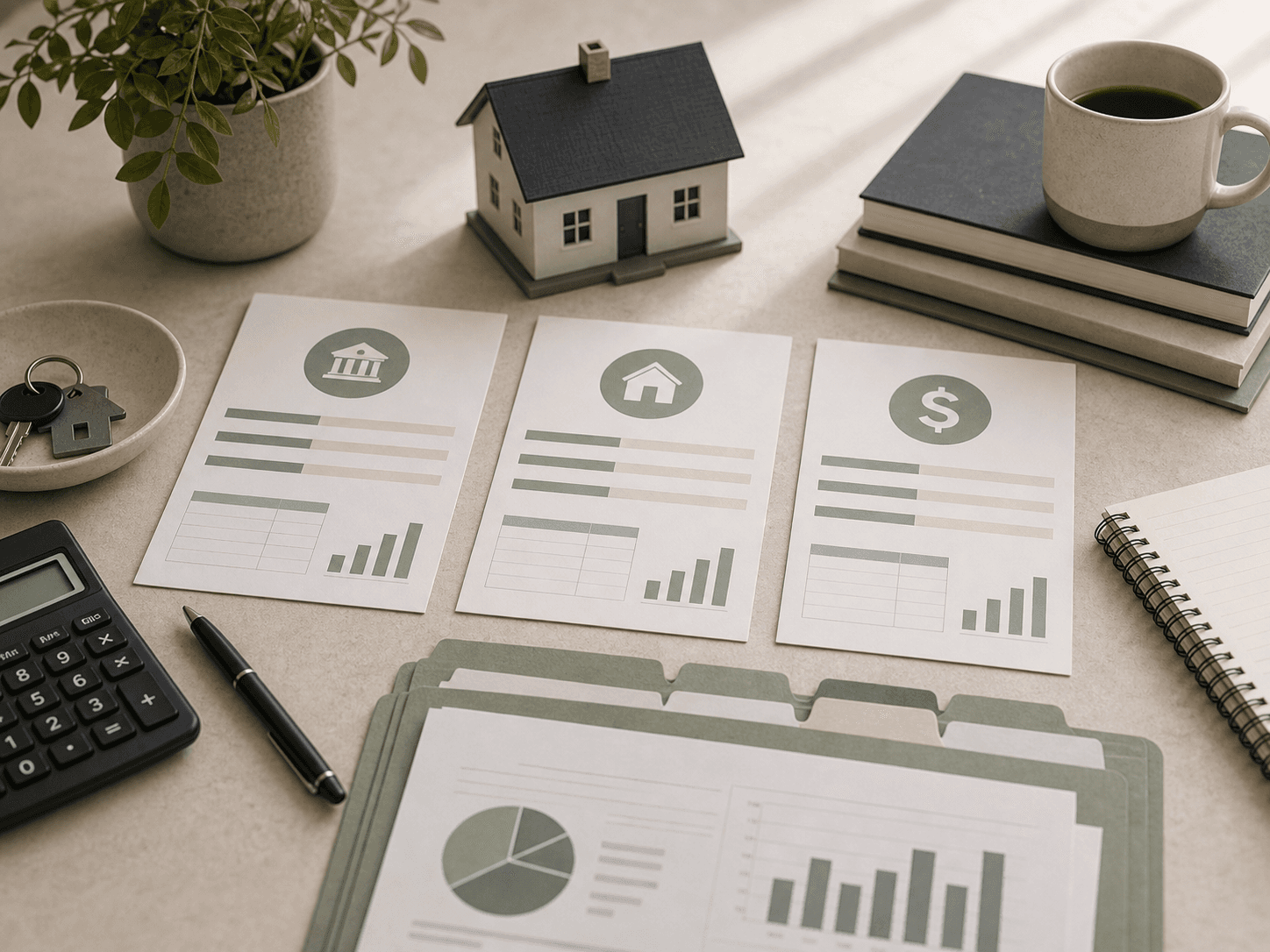 Compare financing paths editorial image