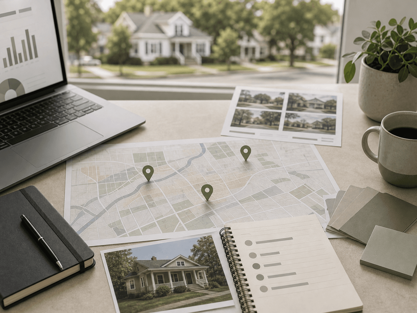 Validate neighborhood risk editorial image